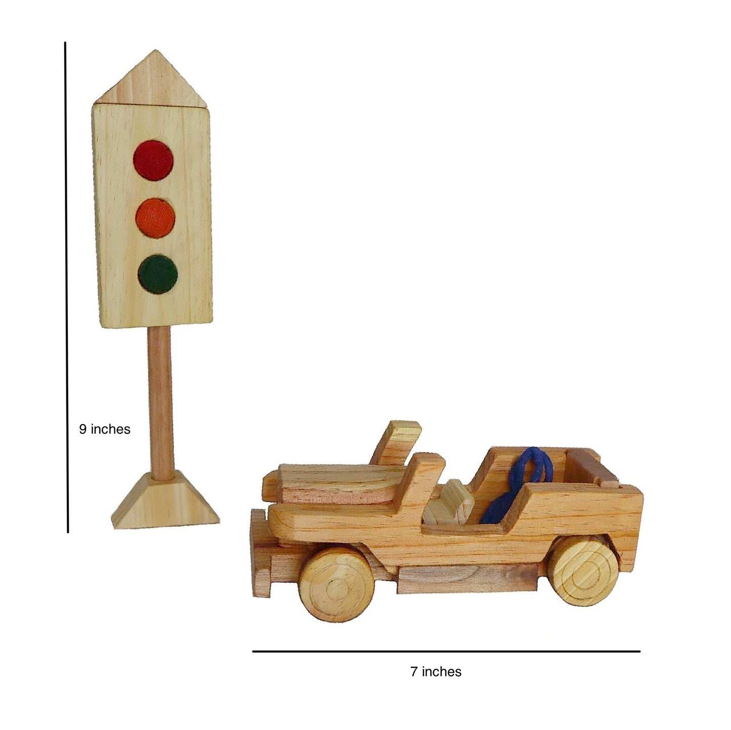 Vintage Car at the Traffic Signal